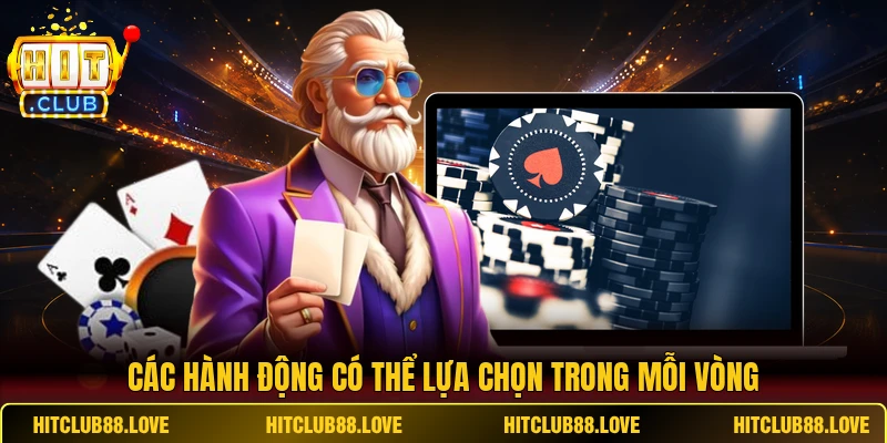 Các hành động có thể lựa chọn trong mỗi vòng